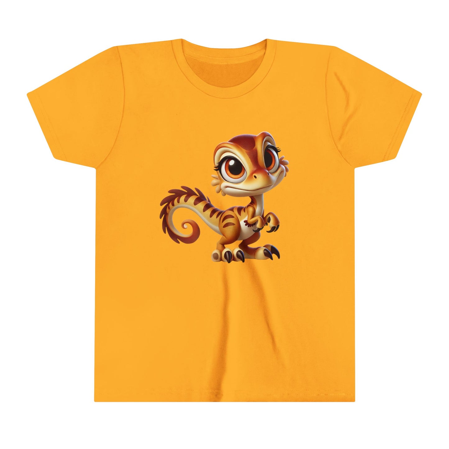 Youth Charming Baby Dino Plush with Big Eyes – Perfect for Dino Lovers of All Ages!- Unisex Jersey Short Sleeve Tee Super Comfy Dino T-Shirt Gift