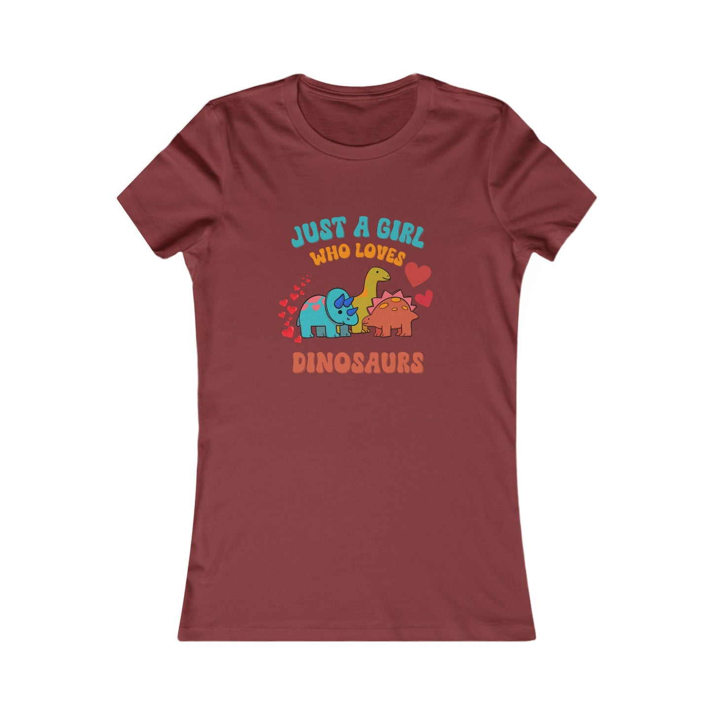 Just a Girl Who Loves Dinosaurs Womens fit Short Sleeve Tee Stem for Women and Girls who Love Dinosaurs tshirts T-Shirt