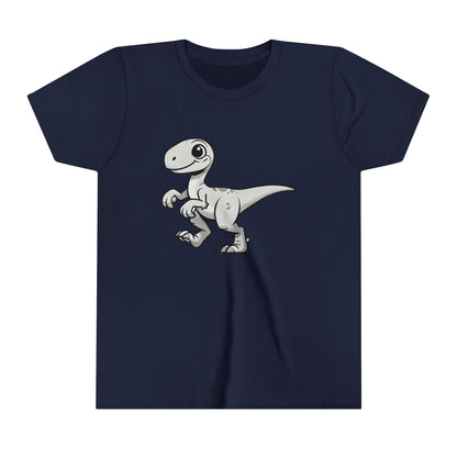 Retro Black and White – Unleash Your Inner Dino Explorer with Fierce Style! 🦖 - Unisex Jersey Short Sleeve Tee Super Comfy Dino T-Shirt Gift