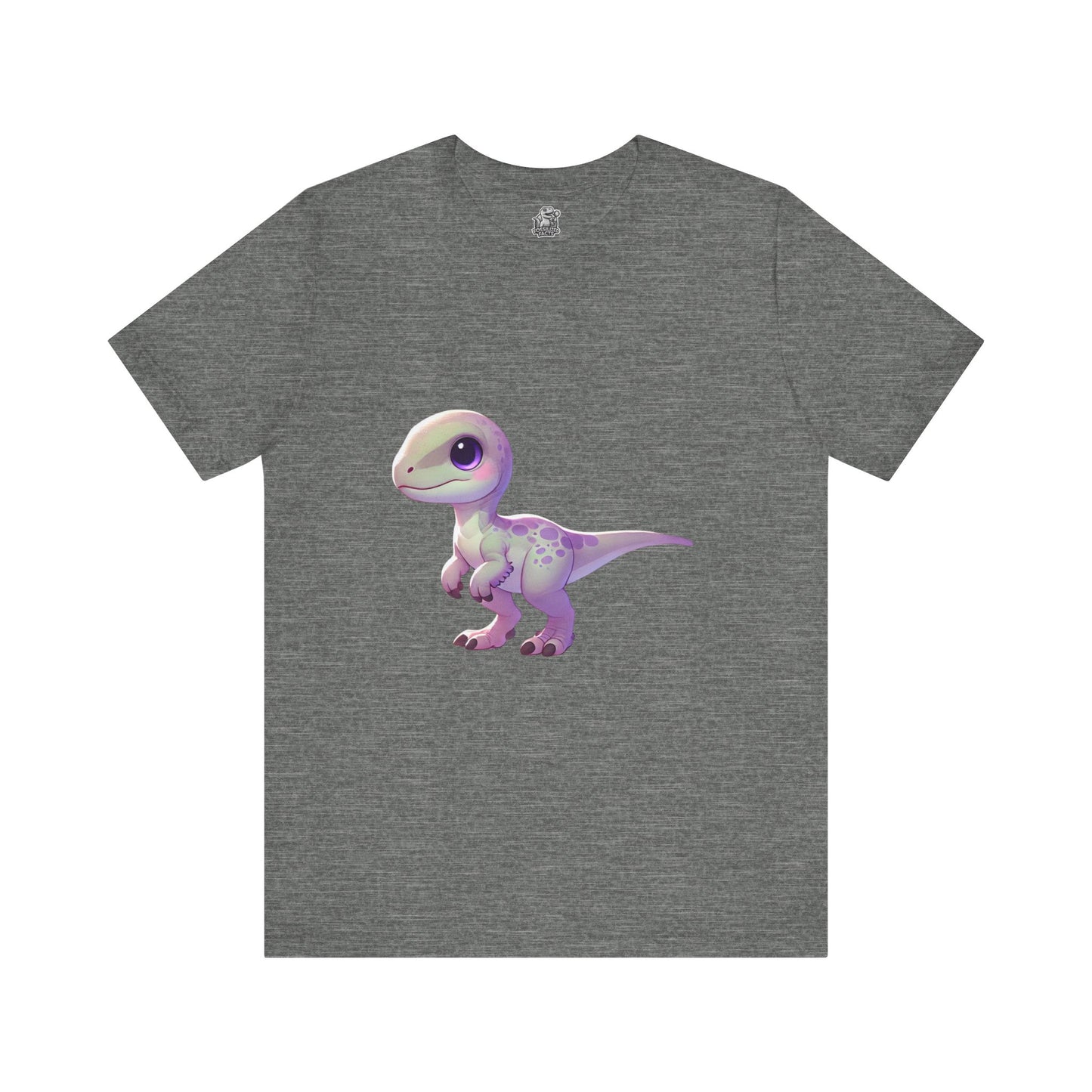 Pastel Baby Velociraptor Tee – Soft & Sweet Dino Style in Lavender! 🦖💜🌸 - Unisex Jersey Short Sleeve Tee Super Comfy Dino T-Shirt Gift