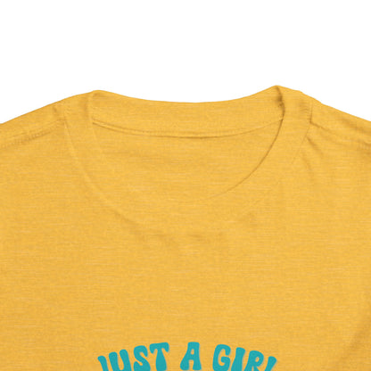 Just a Girl Who Loves Dinosaurs Toddler Size T-Shirt Stem children who Love Dinosaurs Tshirts