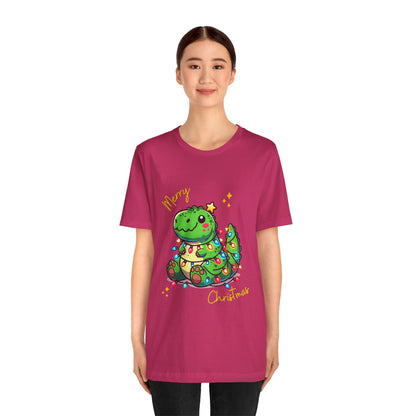 Tree Rex Merry Christmas Kerry - Unisex Jersey Short Sleeve Tee Super Comfy Dino T-Shirt Gift