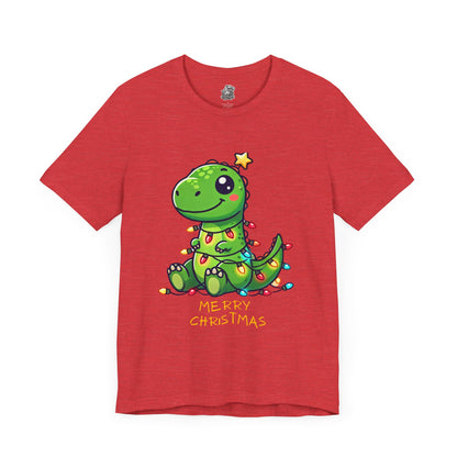 Merry Christmas - Tree Rex Steve - Unisex Jersey Short Sleeve Tee Super Comfy Dino T-Shirt Gift