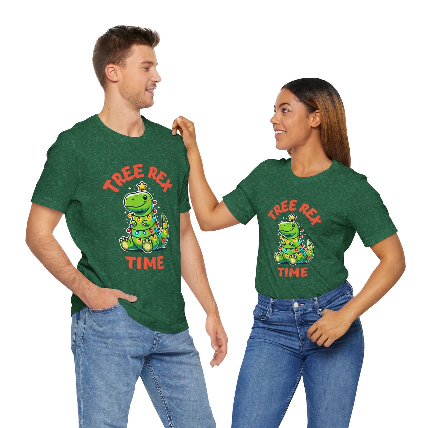 Tree Rex Time Christmas Martin - Unisex Jersey Short Sleeve Tee Super Comfy Dino T-Shirt Gift