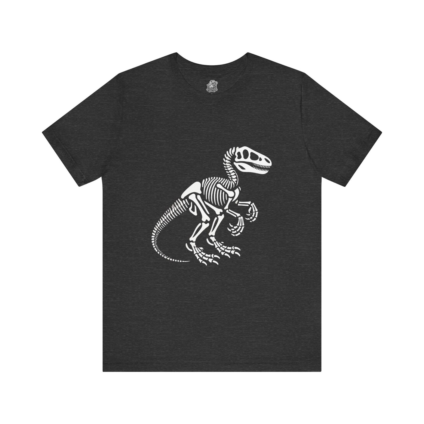 Velociraptor Skeleton Tee – Bold Fossil Graphic for Dinosaur Lovers! 🦖🦴✨ - Unisex Jersey Short Sleeve Tee Super Comfy Dino T-Shirt Gift