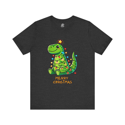 Merry Christmas - Tree Rex Devan - Unisex Jersey Short Sleeve Tee Super Comfy Dino T-Shirt Gift