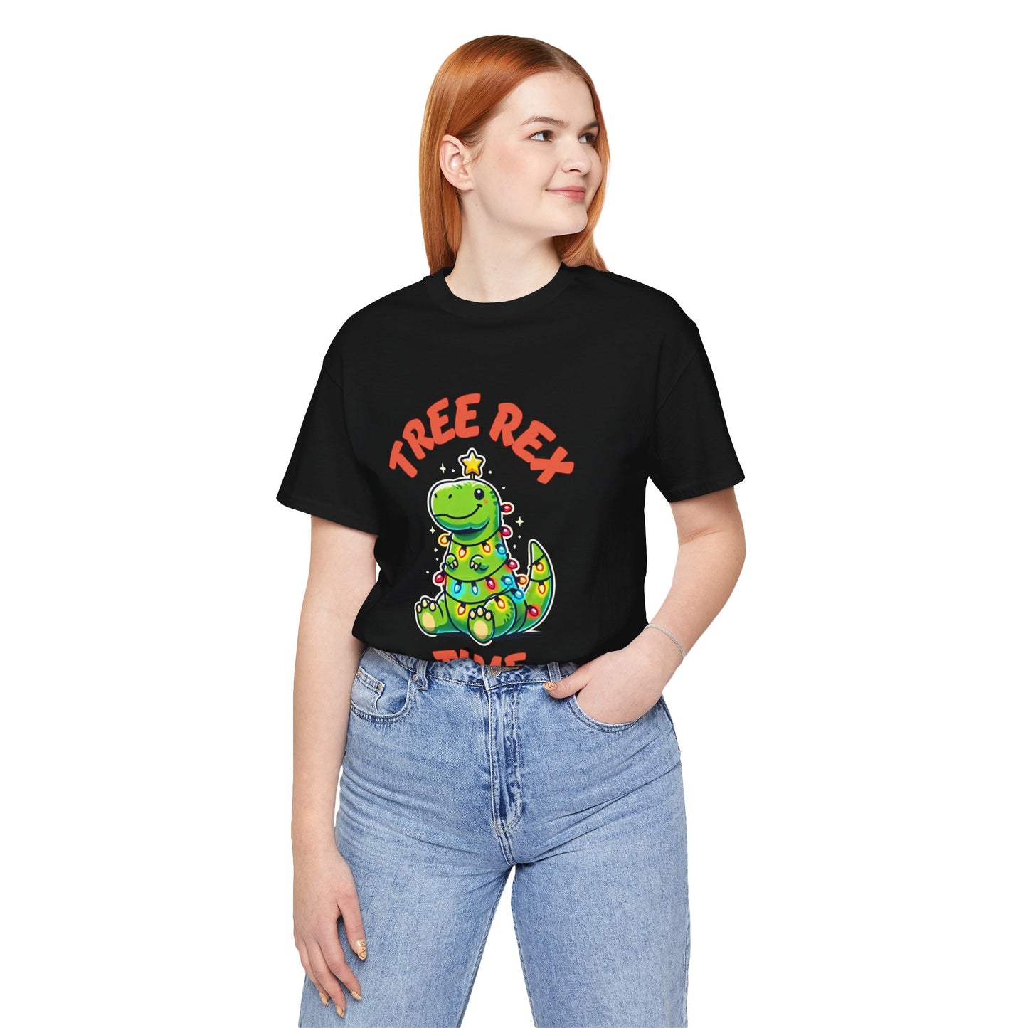 Tree Rex Time Christmas Martin - Unisex Jersey Short Sleeve Tee Super Comfy Dino T-Shirt Gift