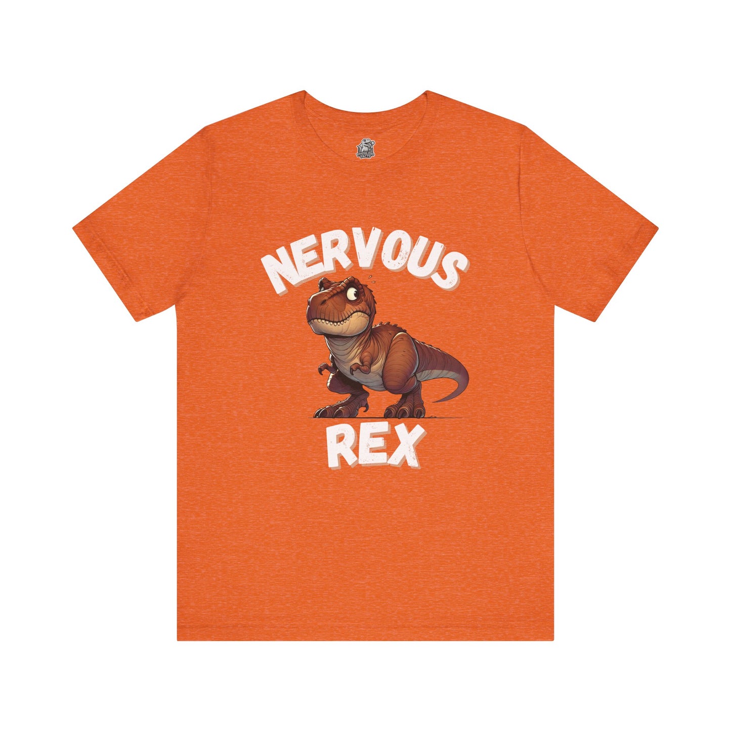 Tough and Nervous Rex Unisex T-Shirt – Funny & Adorable Unisex Dino Tee for Every Occasion