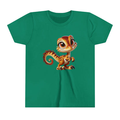 Youth Charming Baby Dino Plush with Big Eyes – Perfect for Dino Lovers of All Ages!- Unisex Jersey Short Sleeve Tee Super Comfy Dino T-Shirt Gift