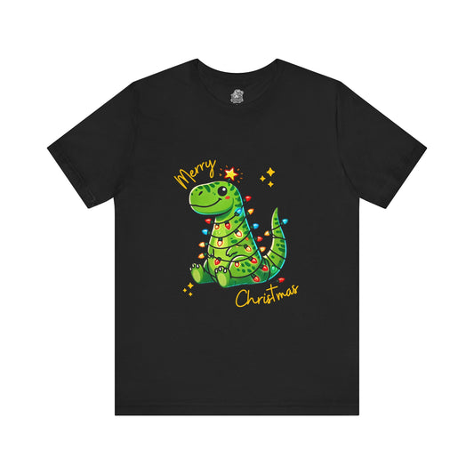 Tree Rex Merry Christmas Devan - Unisex Jersey Short Sleeve Tee Super Comfy Dino T-Shirt Gift