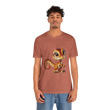 Whimsical Velociraptor - Unisex Jersey Short Sleeve Tee Super Comfy Dino T-Shirt Gift