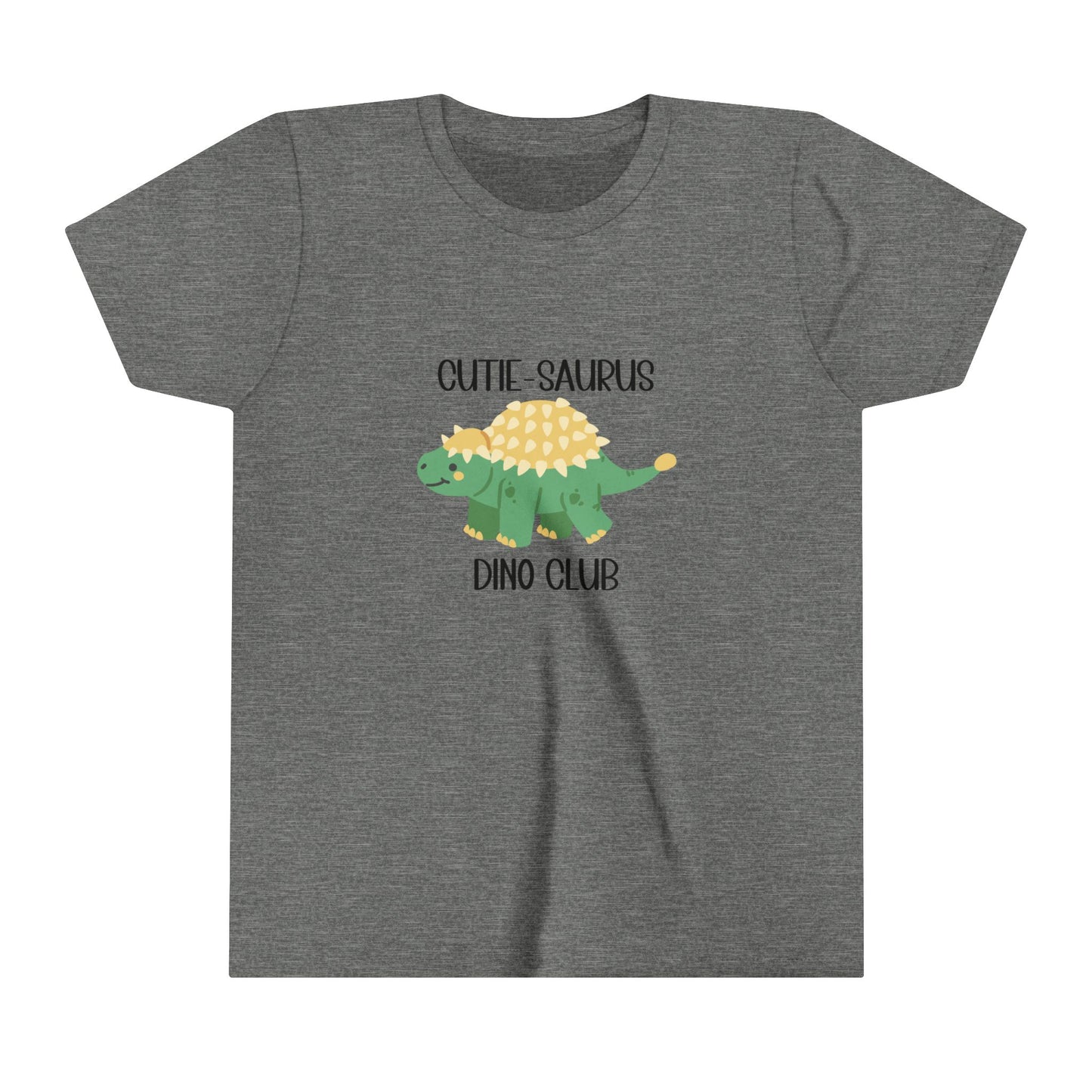 Ankylosaurus Cutie Saurus Dino Club Green - Black Graphic - Unisex Jersey Short Sleeve Tee Super Comfy Dino T-Shirt Gift