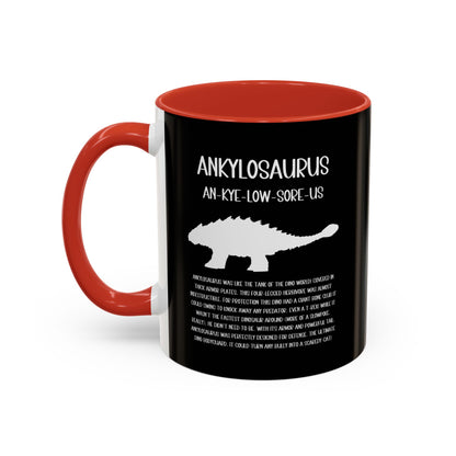 Ankylosaurus Mug with Detailed White Graphic Amazing Gift for the Dino Lovers in your life