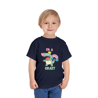 Crazy Cretaceous Cutie Toddler Size T-Shirt for kids who love dinosaurs
