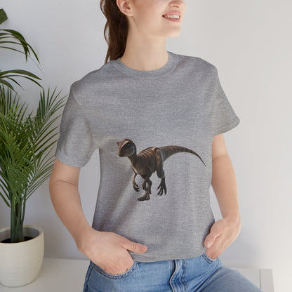 Playful Velociraptor  - Unisex Jersey Short Sleeve Tee Super Comfy Dino T-Shirt Gift