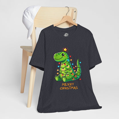 Merry Christmas - Tree Rex Devan - Unisex Jersey Short Sleeve Tee Super Comfy Dino T-Shirt Gift