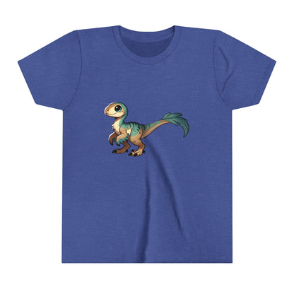 Youth Adorable Baby Velociraptor Tee – Cuteness Overload for Dino Lovers! 🦖💚✨ - Unisex Jersey Short Sleeve Tee Super Comfy Dino T-Shirt Gift