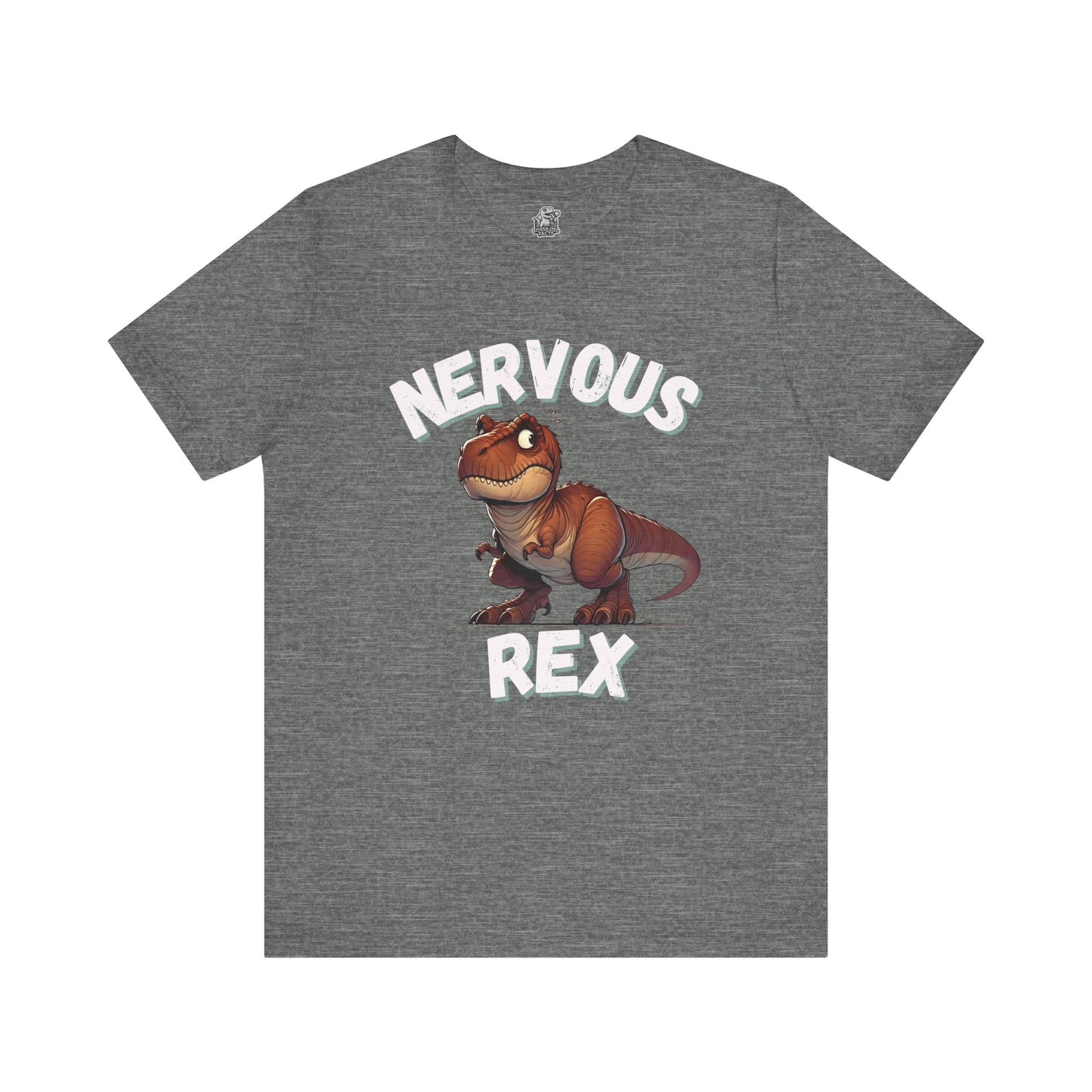 Tough and Nervous Rex Unisex T-Shirt – Funny & Adorable Unisex Dino Tee for Every Occasion