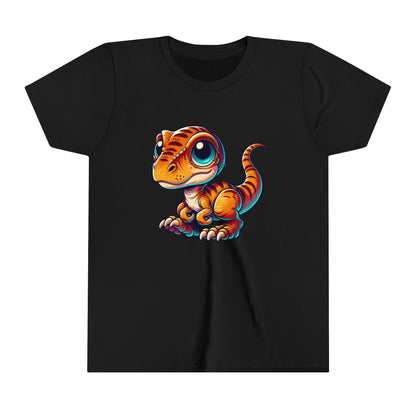 Youth Adorable Orange Baby Dinosaur Plush – Perfect for Kids and Dino Fans! - Unisex Jersey Short Sleeve Tee Super Comfy Dino T-Shirt Gift