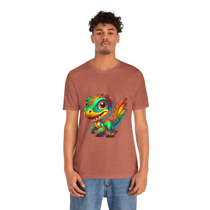 Smiley Velociraptor- Unisex Jersey Short Sleeve Tee Super Comfy Dino T-Shirt Gift