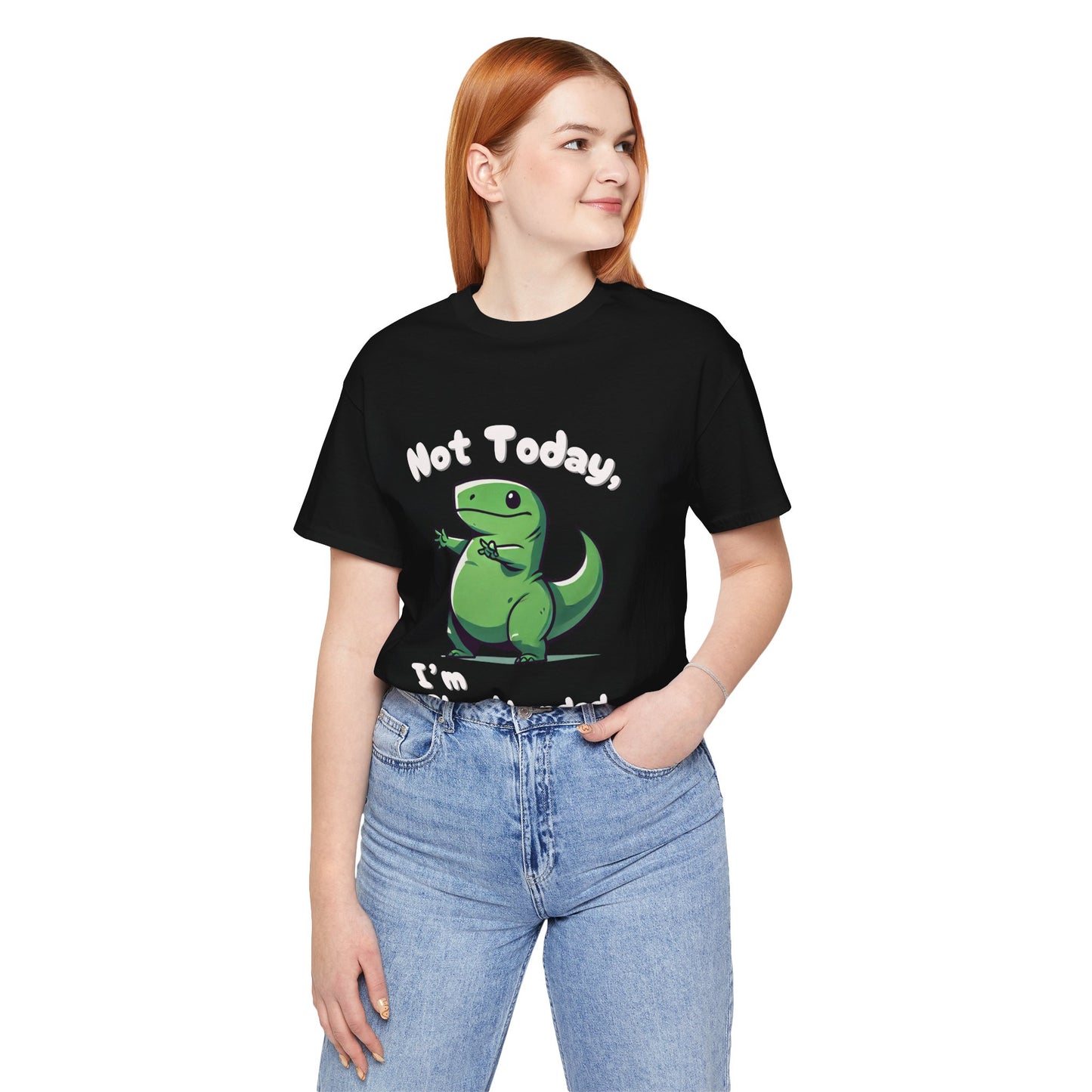 Not Today, I’m Shorthanded T-Shirt – Funny & Adorable Cartoon T-Rex Design