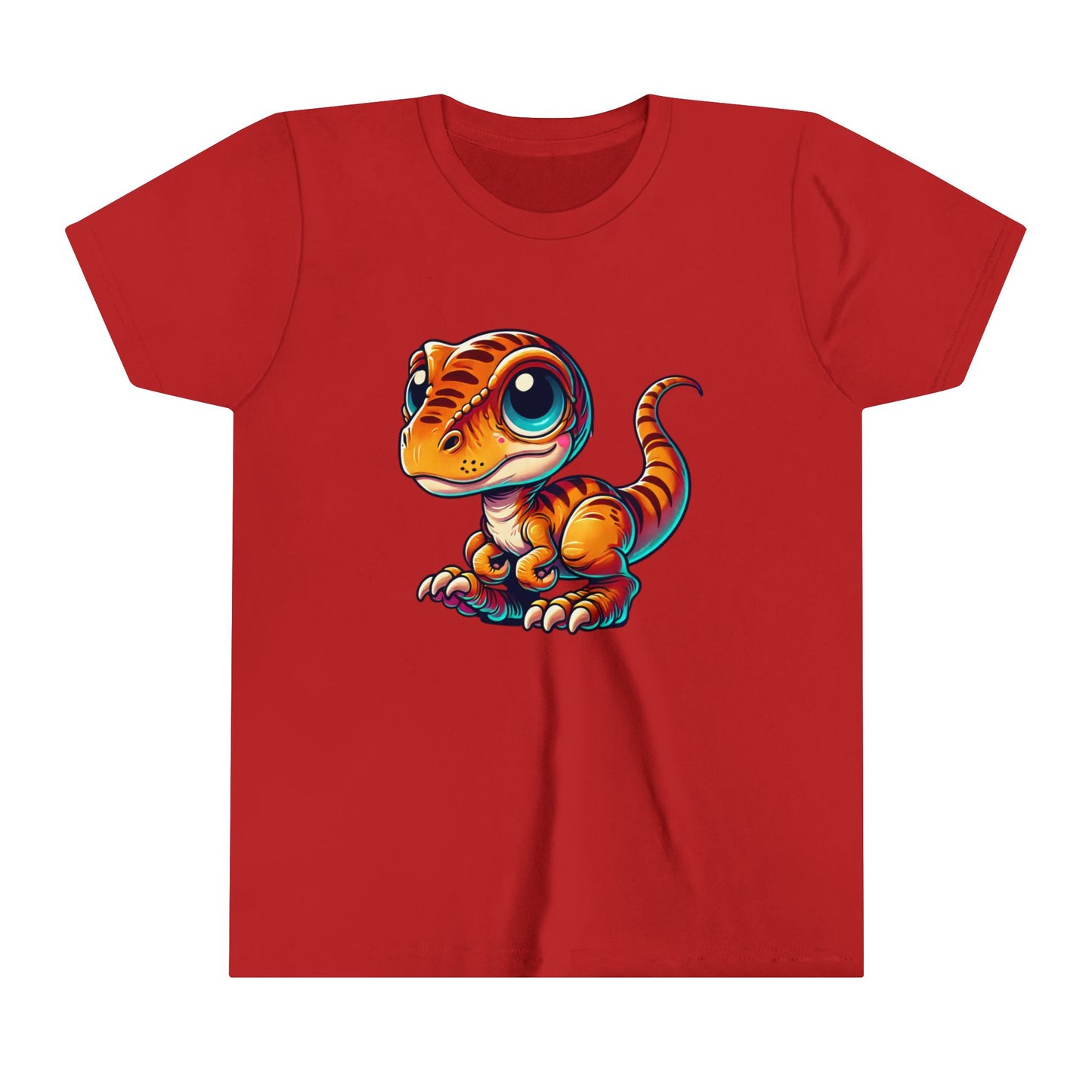 Youth Adorable Orange Baby Dinosaur Plush – Perfect for Kids and Dino Fans! - Unisex Jersey Short Sleeve Tee Super Comfy Dino T-Shirt Gift