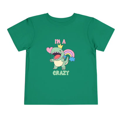 Crazy Cretaceous Cutie Toddler Size T-Shirt for kids who love dinosaurs