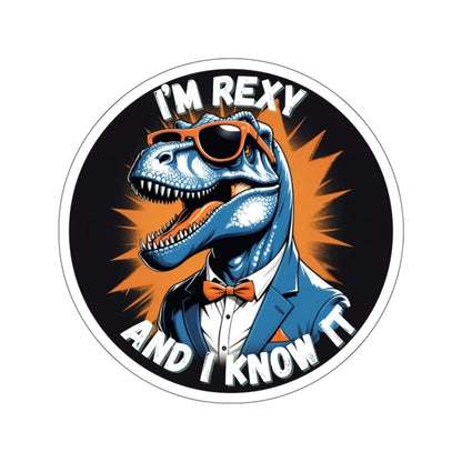 Suave Rex Sticker – Dino Style Meets Cool Confidence