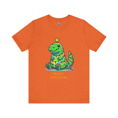 Merry Christmas - Tree Rex Jerry - Unisex Jersey Short Sleeve Tee Super Comfy Dino T-Shirt Gift