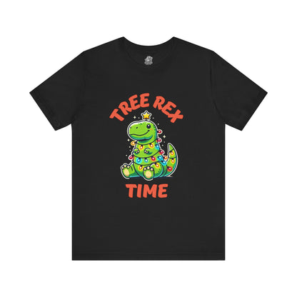 Tree Rex Time Christmas Martin - Unisex Jersey Short Sleeve Tee Super Comfy Dino T-Shirt Gift