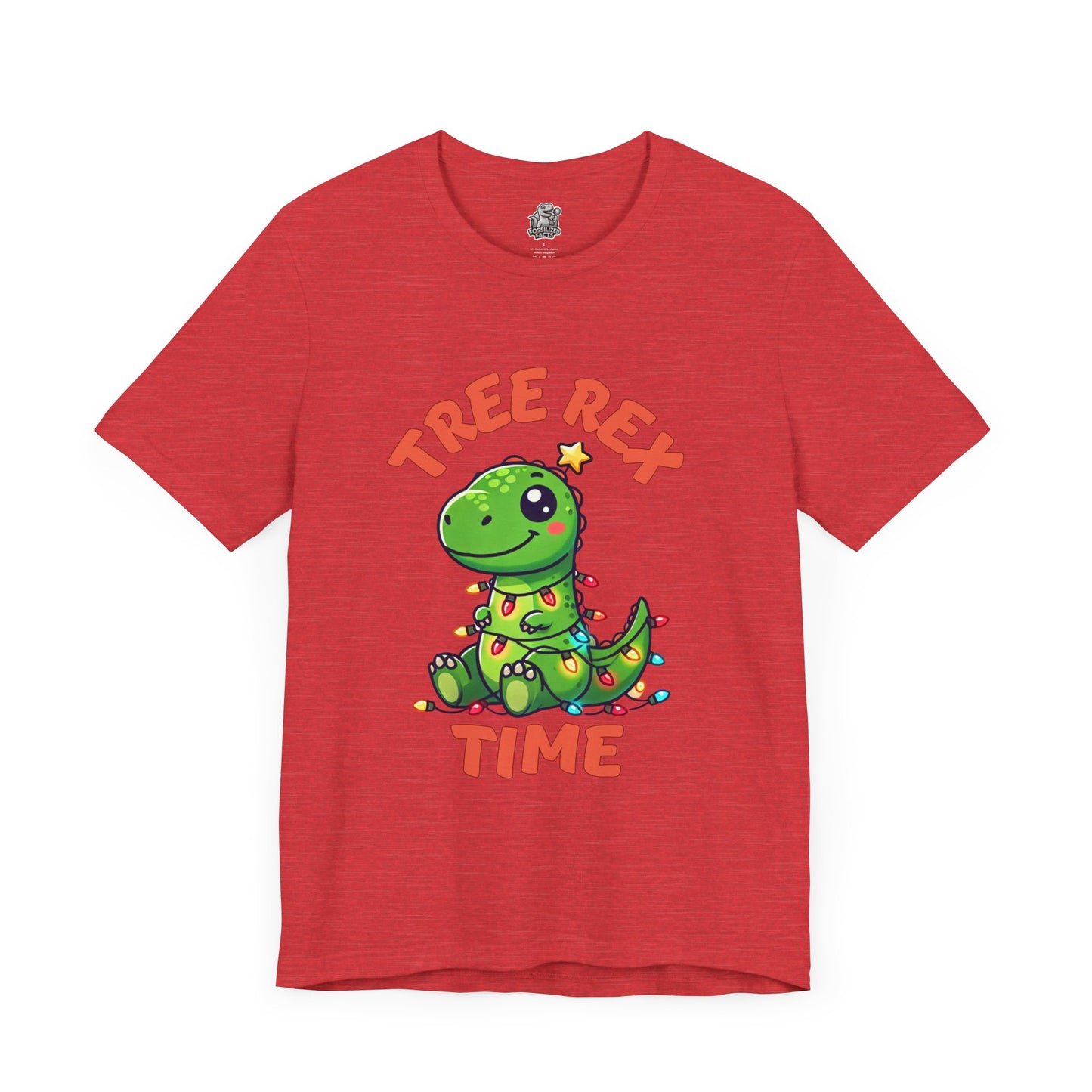 Tree Rex Time Christmas Steve - Unisex Jersey Short Sleeve Tee Super Comfy Dino T-Shirt Gift