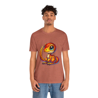 Adorable Velociraptor - Unisex Jersey Short Sleeve Tee Super Comfy Dino T-Shirt Gift