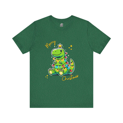 Tree Rex Merry Christmas Martin - Unisex Jersey Short Sleeve Tee Super Comfy Dino T-Shirt Gift