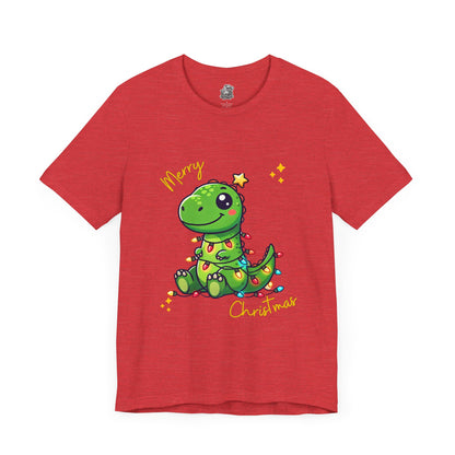 Tree Rex Merry Christmas Steve - Unisex Jersey Short Sleeve Tee Super Comfy Dino T-Shirt Gift