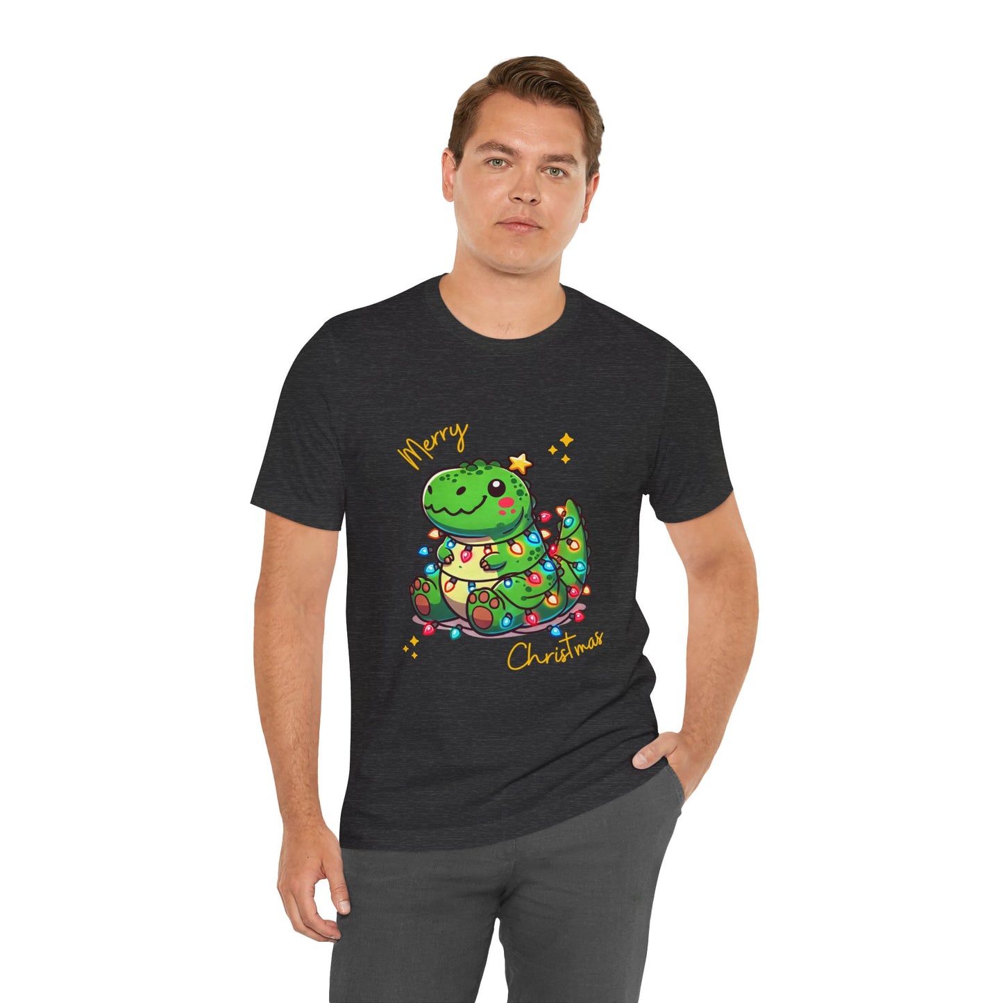 Tree Rex Merry Christmas Kerry - Unisex Jersey Short Sleeve Tee Super Comfy Dino T-Shirt Gift