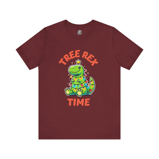 Tree Rex Time Christmas Martin - Unisex Jersey Short Sleeve Tee Super Comfy Dino T-Shirt Gift