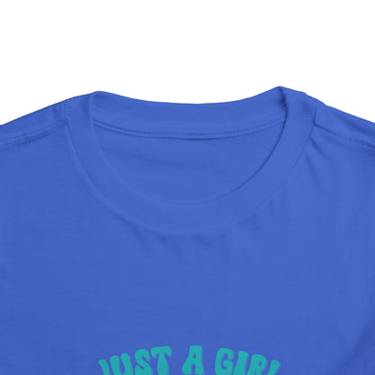 Just a Girl Who Loves Dinosaurs Toddler Size T-Shirt Stem children who Love Dinosaurs Tshirts