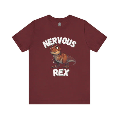 Tough and Nervous Rex Unisex T-Shirt – Funny & Adorable Unisex Dino Tee for Every Occasion