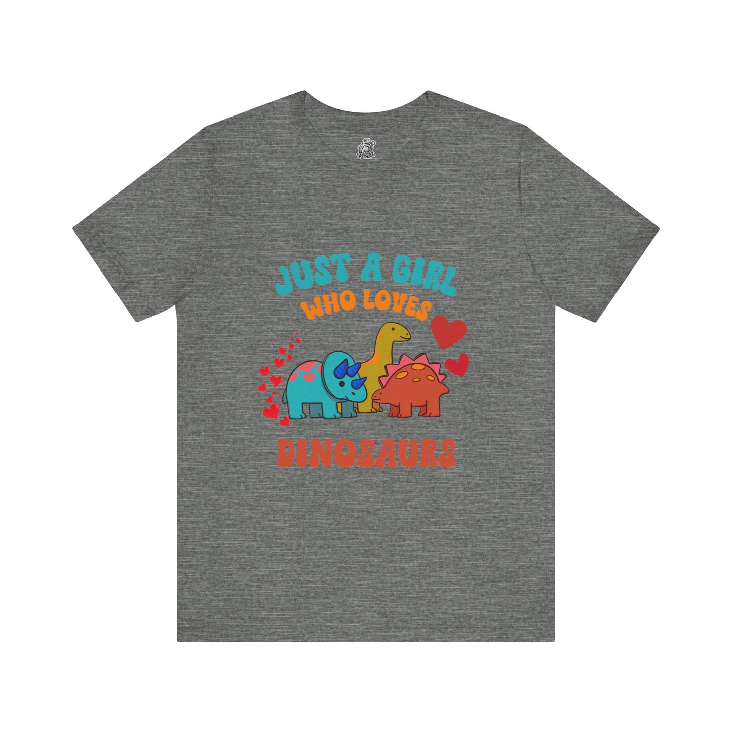 Retro - Just a Girl Who Loves Dinosaurs Unisex T-Shirt – Perfect for Dino Enthusiasts