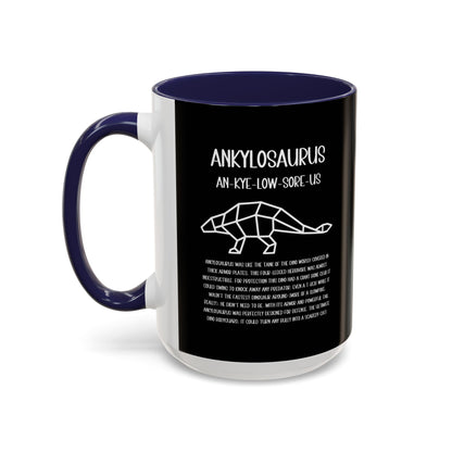 Polygon Ankylosaurus Mug with Detailed White Graphic Amazing Gift for the Dino Lovers in your life