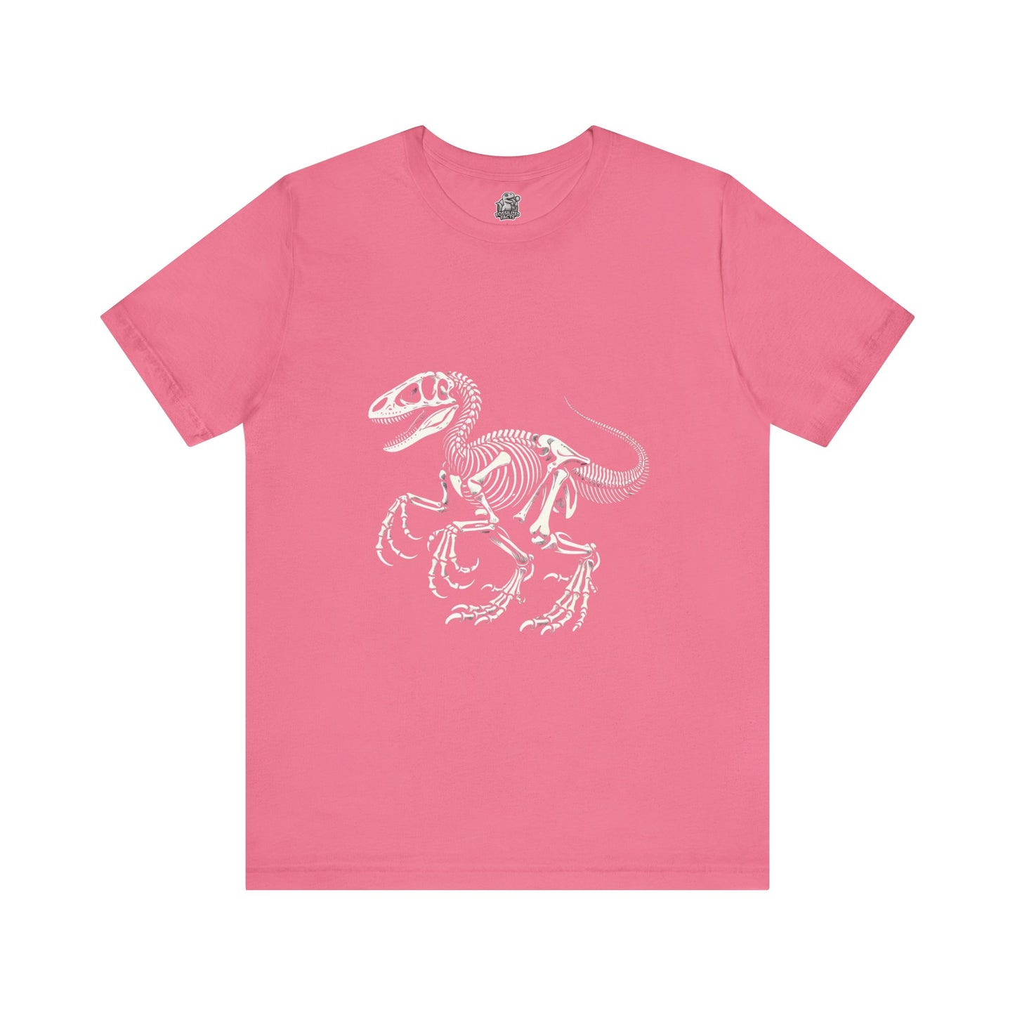 Velociraptor Fossil Skeleton Tee – Bold & Authentic Prehistoric Style! 🦖🦴✨ - Unisex Jersey Short Sleeve Tee Super Comfy Dino T-Shirt Gift