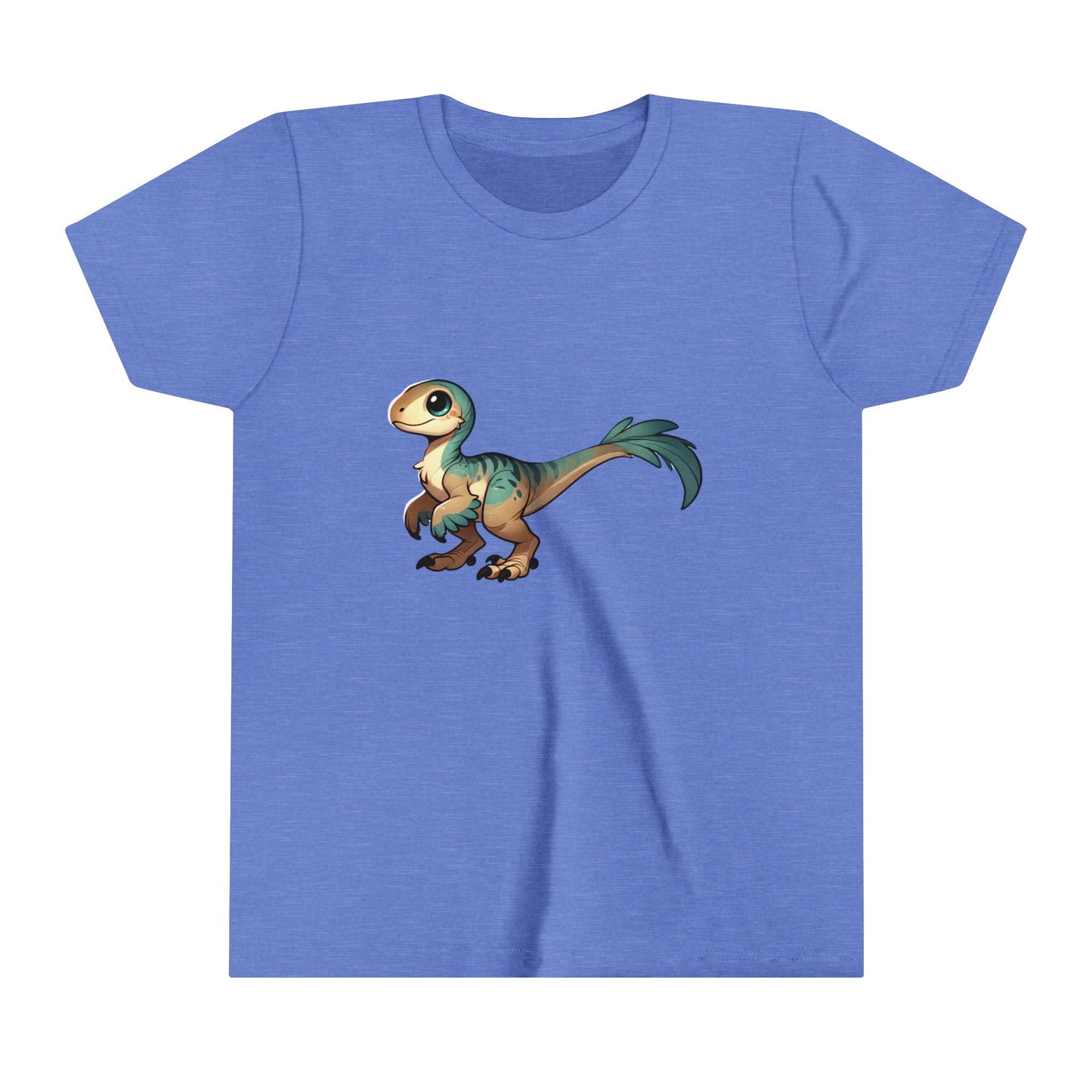 Youth Adorable Baby Velociraptor Tee – Cuteness Overload for Dino Lovers! 🦖💚✨ - Unisex Jersey Short Sleeve Tee Super Comfy Dino T-Shirt Gift