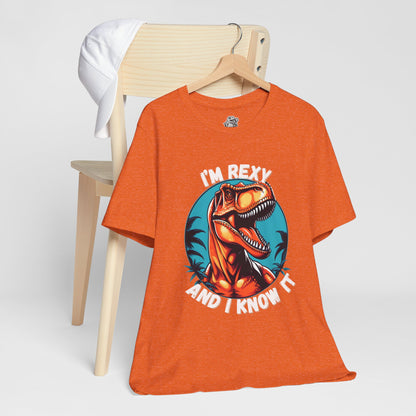 I’m Rexy and I Know It Unisex T-Shirt – Bold & Fun T-Rex Design for Dinosaur Fans Moden Style