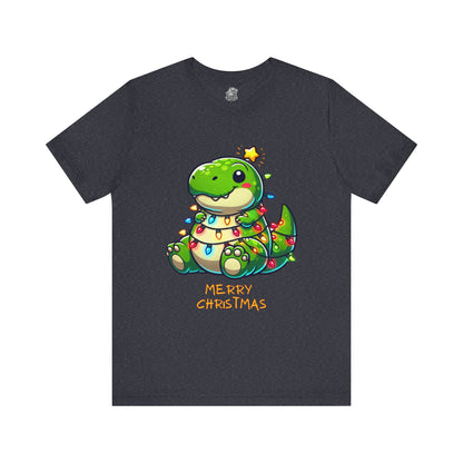 Merry Christmas - Tree Rex Larry- Unisex Jersey Short Sleeve Tee Super Comfy Dino T-Shirt Gift