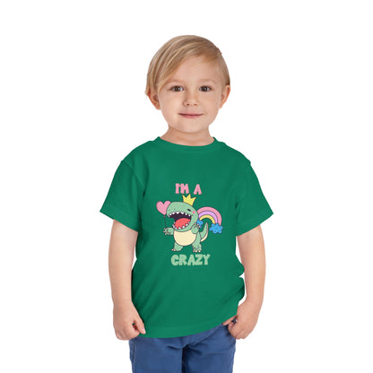 Crazy Cretaceous Cutie Toddler Size T-Shirt for kids who love dinosaurs