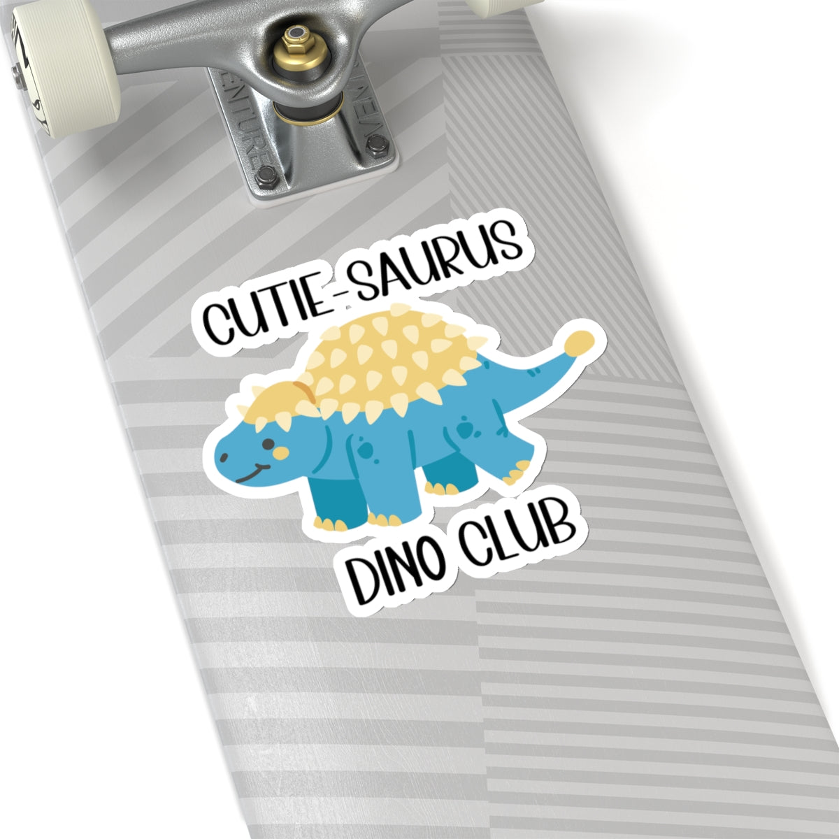 Ankylosaurus Cutie Saurus Dino Club Blue -  Amazing Kiss-Cut Sticker Gift to dino decorate any surface