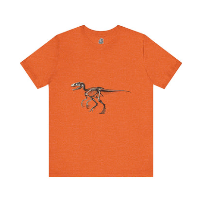 Velociraptor Skeleton Tee – Classic Fossil Design for Dinosaur Enthusiasts! 🦖💀🦴 - Unisex Jersey Short Sleeve Tee Super Comfy Dino T-Shirt Gift