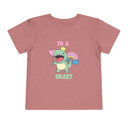 Crazy Cretaceous Cutie Toddler Size T-Shirt for kids who love dinosaurs