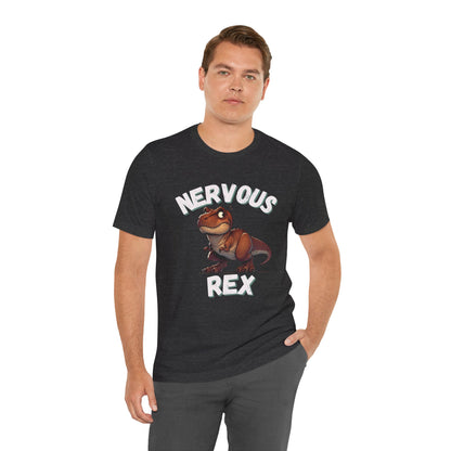 Tough and Nervous Rex Unisex T-Shirt – Funny & Adorable Unisex Dino Tee for Every Occasion