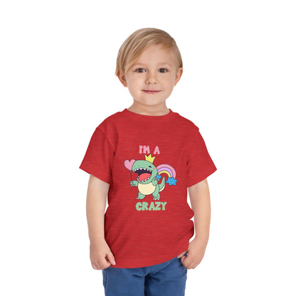 Crazy Cretaceous Cutie Toddler Size T-Shirt for kids who love dinosaurs